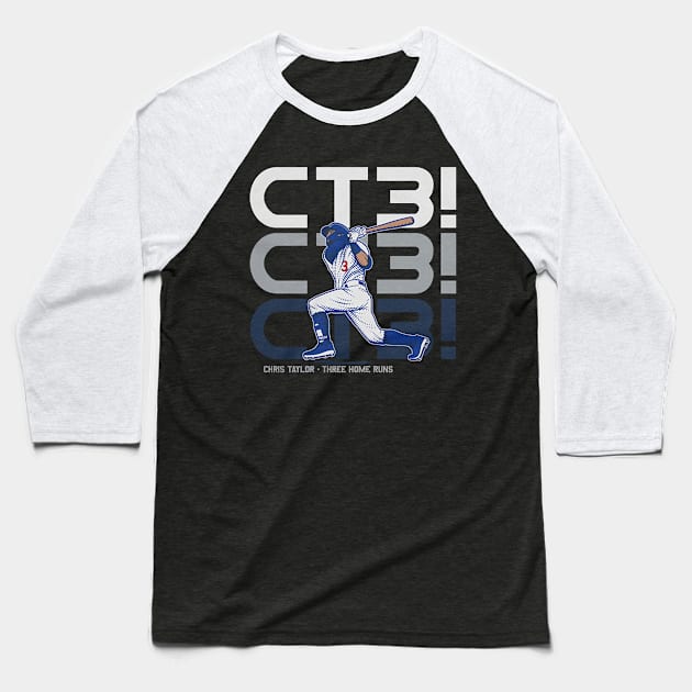 Chris Taylor CT3 Baseball T-Shirt by KraemerShop